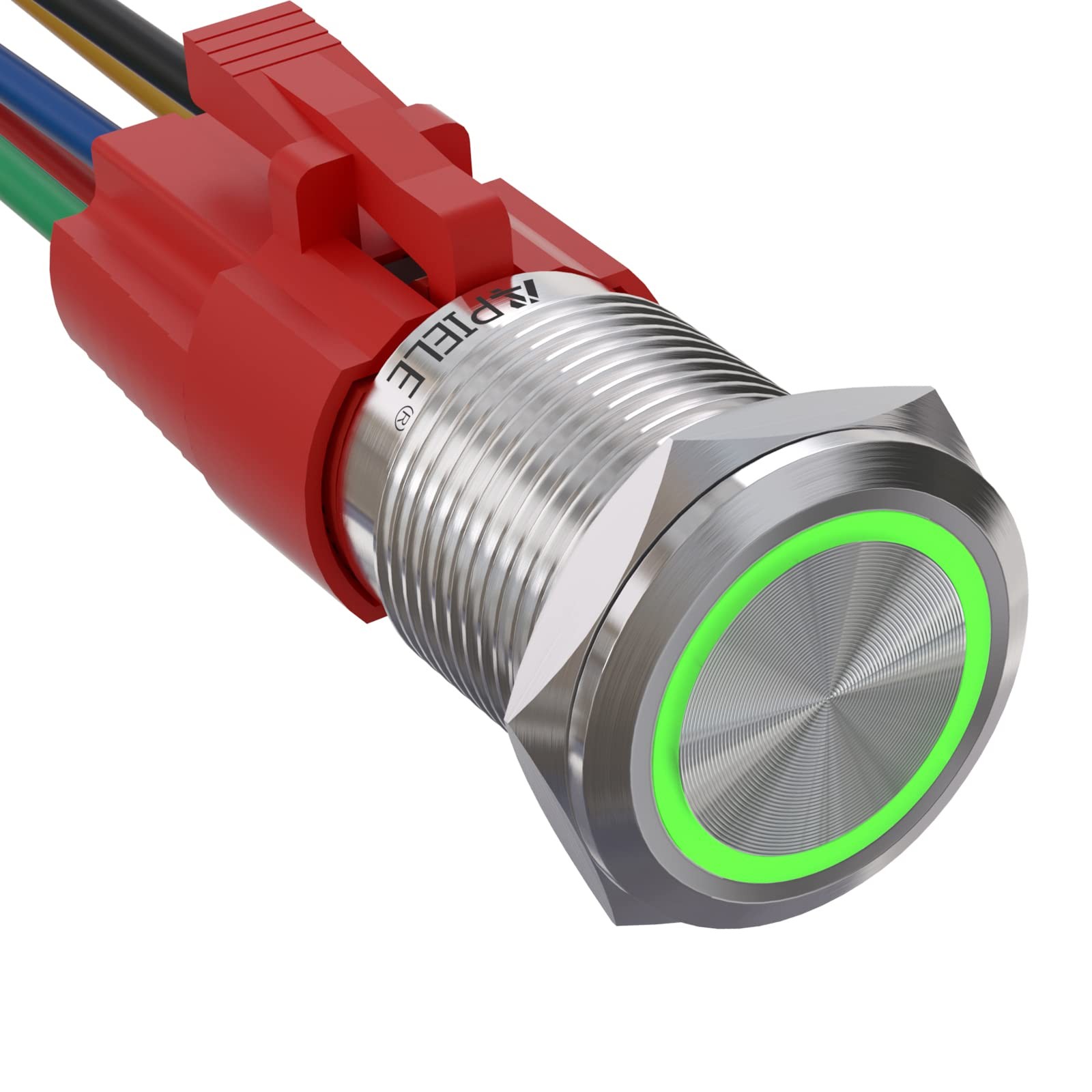 APIELE 16MM Latching Metallo Interruttore a pulsante,interruttore (j3Z)