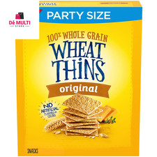 Wheat Thins Original Whole Grain Wheat Crackers, Party Size, 20 oz Box