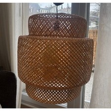 IKEA SINNERLIG Pendant lamp, bamboo/handmade