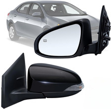 Left Driver Side Mirror Compatible with Toyota Corolla 2014-2018 with Heated Tur