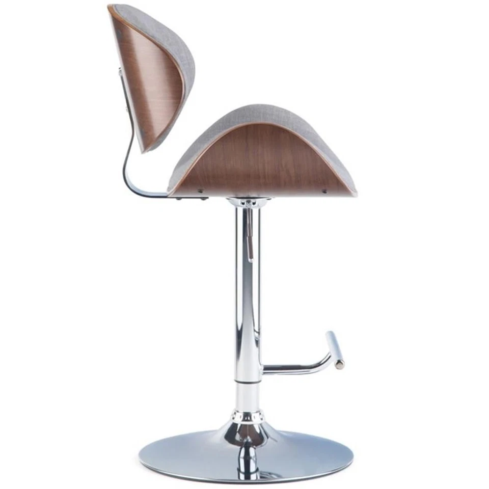 Simpli Home Marana Adjustable Bar Stool in Gray and Brown - Image 4 of 4
