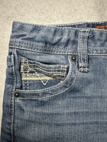 Rock Roll Cowboy Jeans Boys BB 10R Gun Regular Boot Cut Western Youth - Picture 7 of 16