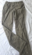 NEW Land's End Women's 4 Mid-Rise Straight Fit Cotton Chino Khaki Pants Olive