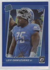 2021 Panini Donruss Optic Rated Rookie Blue Prizm /179 Levi Onwuzurike #270 7m3