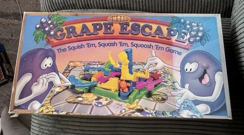 Vintage Parker Brothers The Grape Escape Board Game 1992 Complete No Goop
