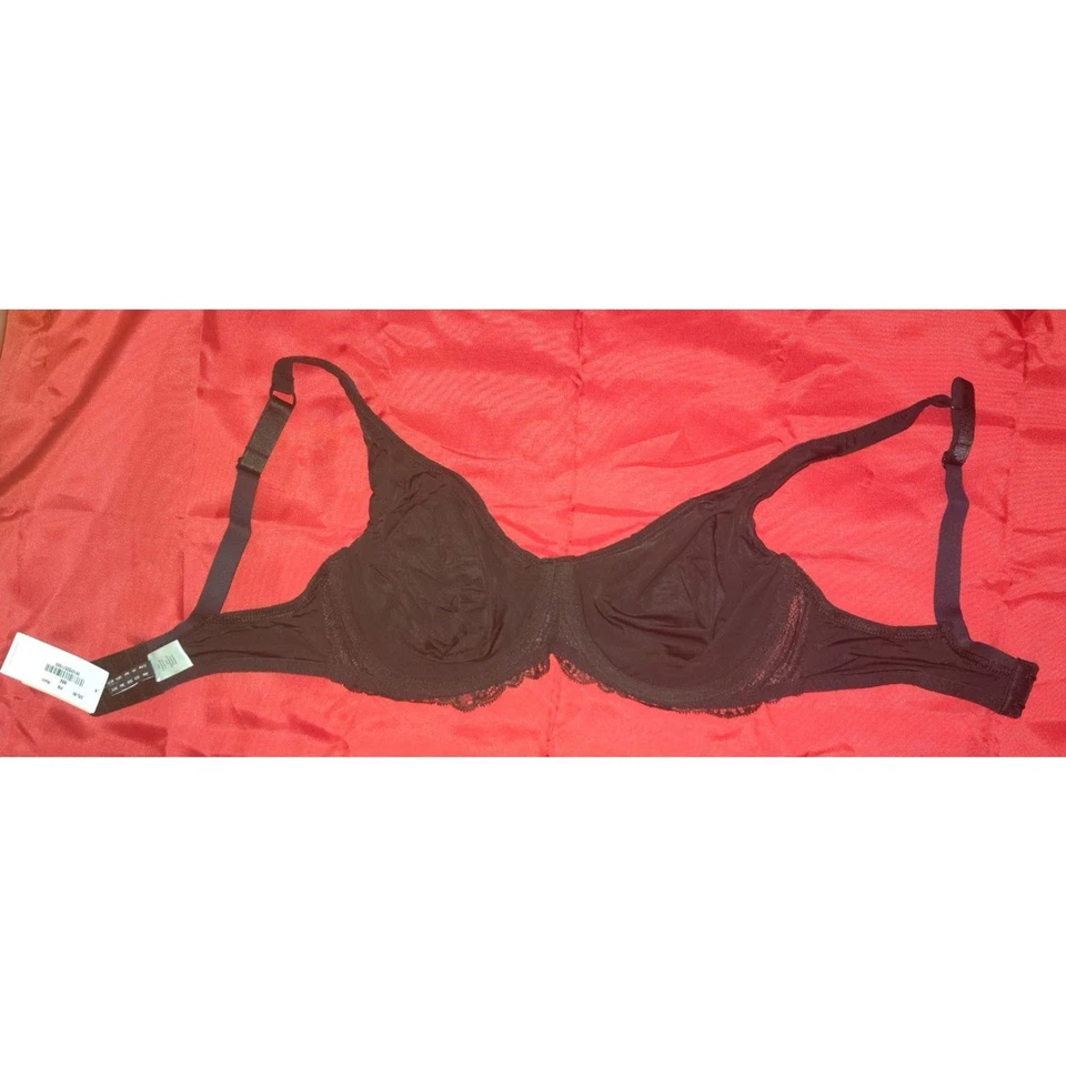 NWT Huit Paris Grand Jeu Bra Size 32E Black Lingerie French Lace GRJ-B9  - Image 2 of 4