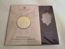 Royal Mint 2023 the Coronation of King Charles III BU &pound;5 Coin Pack