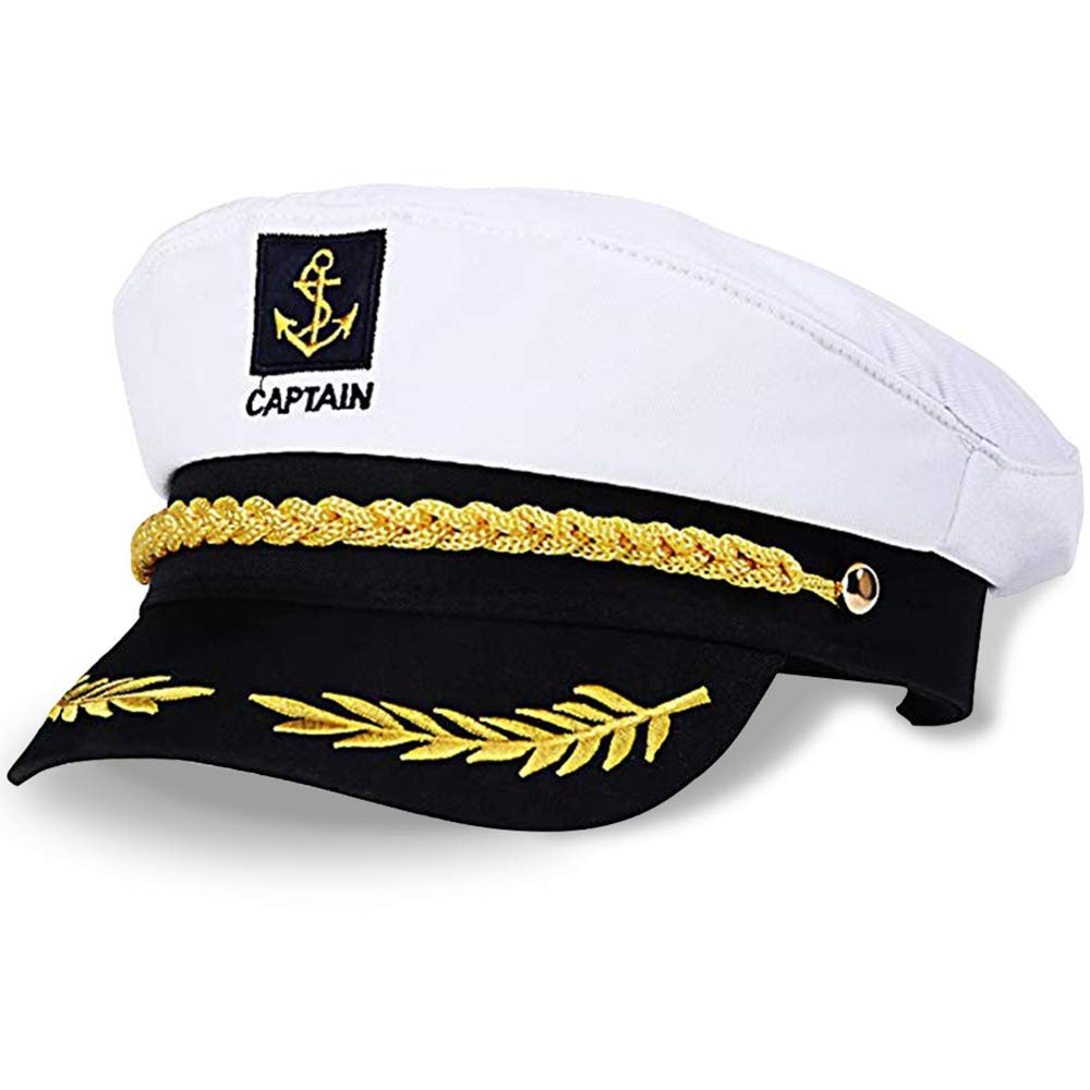 NETUME Cappello da Marinaio, Cappello da Festa per Adulti, Capitano (A5Z)