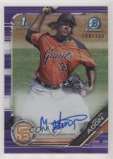 2019 Bowman Chrome Prospects Purple Refractor /250 Melvin Adon #CPA-MA Auto 0jd0