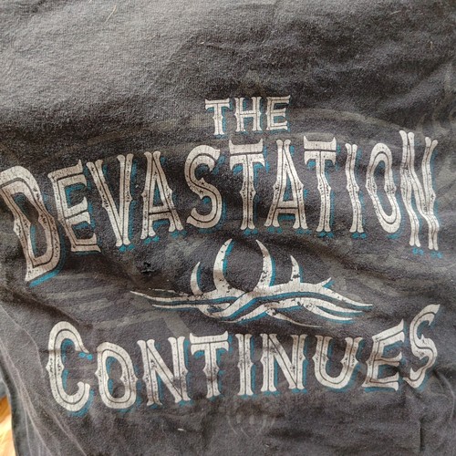 WWE Goldberg The Devastation Continues Shirt - Large - Black - WCW Wwf