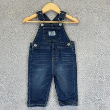 Levi s Baby Denim Overalls 6M Blue Bib Snap Leg Adjustable Straps Toddler