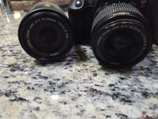 Canon EOS Rebel T7 24.1MP DSLR Camera w/ 2 Lenses And Battery Charger