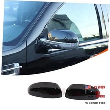 Car Door Rear View Mirror Cover Cap Compatible with Cadillac Glossy Black