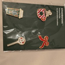 Starbucks Enamel Pin Set Christmas 2025