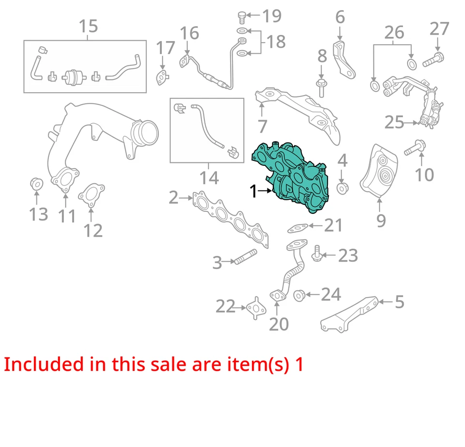 Hyundai Elantra 2018 turbocompresor OEM 106 k millas - LKQ415910163 Foto 4 de 4