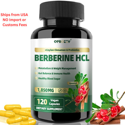 Berberine Supplement 1500mg, Liposomal with 120 Count (Pack of 1)