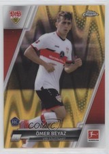 2021-22 Topps Chrome Bundesliga Gold RayWave Refractor Omer Beyaz Ömer #90 0y42