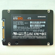 Samsung 870 EVO 4TB SATA III 2.5” Internal SSD MZ-77E4T0 Working 4.1TB Written