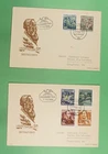 DR WHO 1955 GERMANY DDR 2 FDC ENGELS COMBO R45156