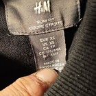 H&M Men’s XS Black Solid Crew Neck Pullover Knit Sweater Slim Fit Long Sleeve — photo 2