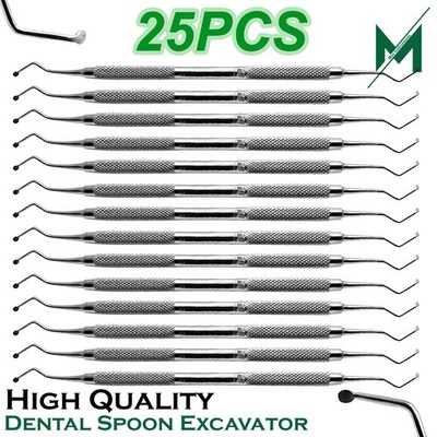 NEW DENTAL EXCAVATOR RESTORATIVE SPOON DOUBLE ENDED PREMIUM INSTRUMENTS