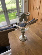 Laura Ashley - Vintage , Hurricane Glass Candle Lamp