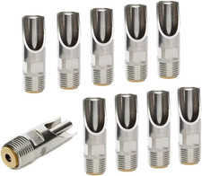 Pack of 10 Stainless Steel NPT 1/2" Automatic Pig Nipple Drinker for Sows Piglet