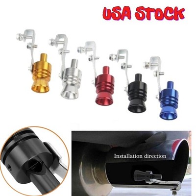 L Exhaust Pipe Whistle, 2x Car Oversized Roar Maker Turbo Sound Amplifier Noise