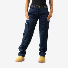 Ladies & Womens MIG Cargo Combat Work Trousers Size 8 to 18 & Knee Pads Pockets