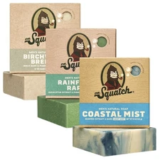 Dr. Squatch Natural Bar Soap for Men 3-Pack 5oz