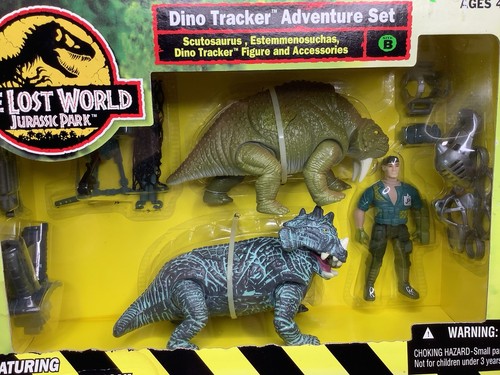 New Sealed Kenner Jurassic Park Lost World Exclusives Dino Tracker Adventure Set - Afbeelding 2 van 15