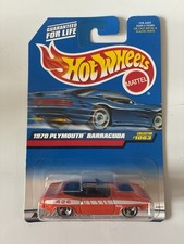 Hot Wheels 1970 Plymouth Barracuda 426 Orange Collector #1063 New Sealed