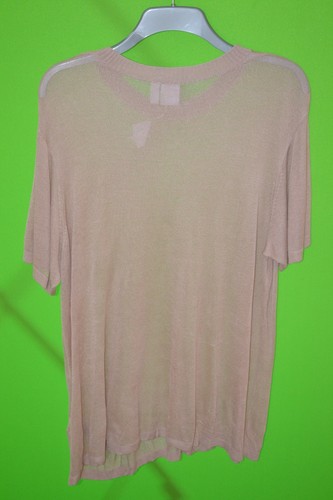 Camiseta Adidas Originales Mujer Rosa/Desnudo Trifolio Grande Reino Unido Talla 8 - Imagen 4 de 4
