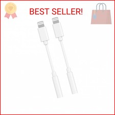 FUHAYA Apple MFi Certified Apple Lightning to 3.5 mm Headphone Jack Adapter, 2
