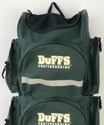 Vintage Skateboarding Back Pack DuFFS Skate Shoes 1990s Skateboarding Green RARE