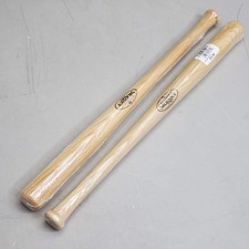 Murciélago de madera miniatura Louisville Slugger (paquete de 2) 18" crudo WBL263801018