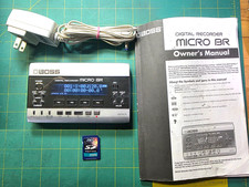 BOSS MICRO BR DIGITAL RECORDER W/MANUAL-ADAPTER-SD CARD EXCELLENT CLEAN COND.