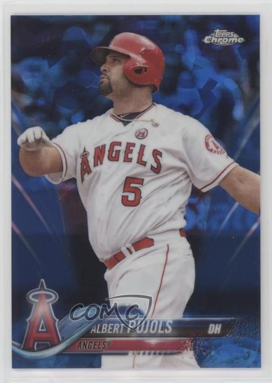 2018 Chrome Sapphire Edition Topps Online Exclusive Albert Pujols #582 1b3