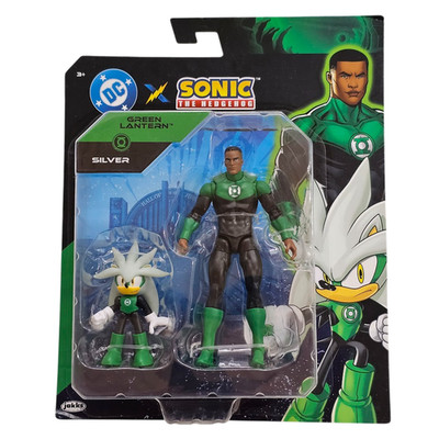 Jakks Pacific Sonic DC Green Lantern  5'' & Super Silver 2.5'', 2-Pack, 2026