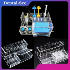 Dental Acrylic Composite Syringe Applicator Organizer Storage Holder box