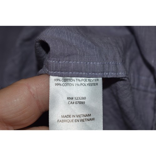 Camisa de vestir Travis Mathew para hombre talla grande púrpura algodón mezcla de poliéster - Imagen 8 de 9