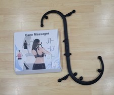 Cane Massager - Self Massager for Deep Pressure Massage In Black w/Box
