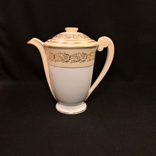 CA Charles Ahrenfeldt Coffee Pot Lid Floral Scrollwork Gold 48 Oz Limoges 1930's