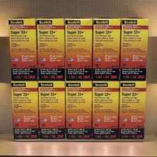 Scotch 3m 06133 Super 33 Vinyl Electrical Tape Black 52ft 100 Rolls Bulk Case