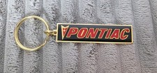 Vtg Pontiac Enameled Metal Key Ring Chain Keychain G8 Firebird Trans Am Gto Gxp