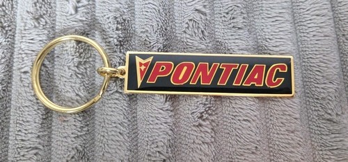 Vtg Pontiac Enameled Metal Key Ring Chain Keychain G8 Firebird Trans Am GTO GXP