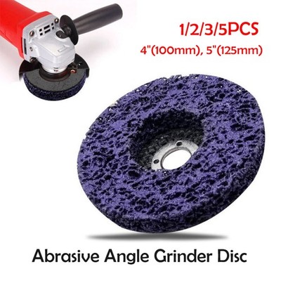4''/5'' Poly Strip Disc Abrasive Wheel Paint Rust Removal Clean Angle Grinder