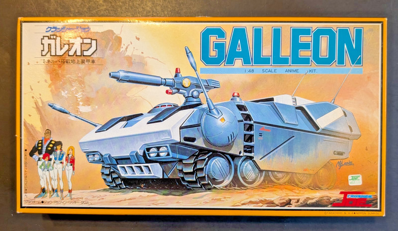 Crusher Joe Galleon 1:48 Scale Anime Model Kit Takachiho Japan Import Open Box