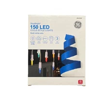 GE StayBright 150 Ct Constant Multicolor Mini LED PlugIn Christmas Icicle Lights