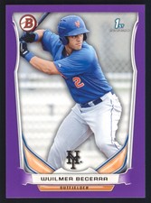 2014 Bowman #BP96 Wuilmer Becerra Prospects Purple New York Mets